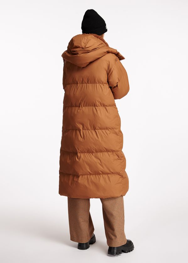 camel padded coat