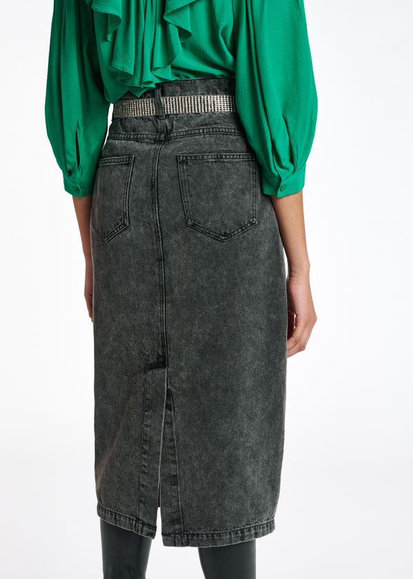 green pencil skirt 5t