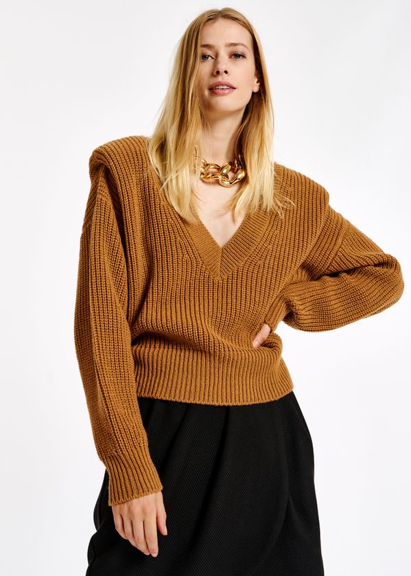 camel pullover sweater