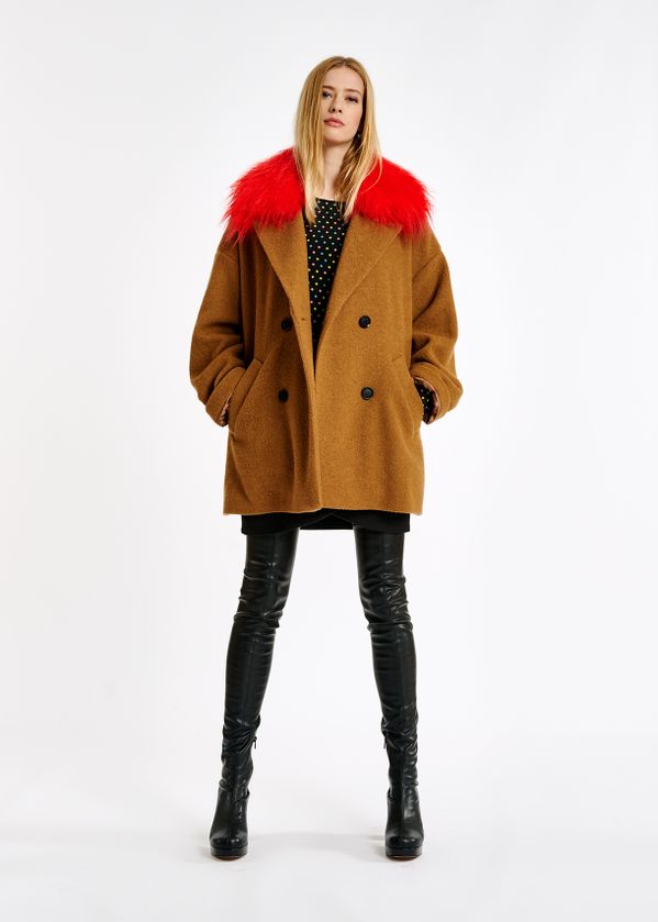 camel wool blend coat