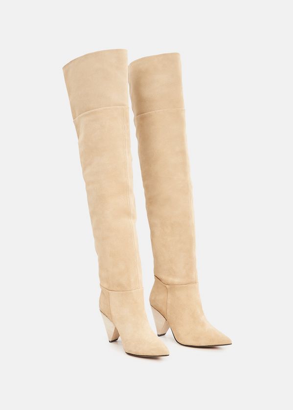 saffron over the knee boot
