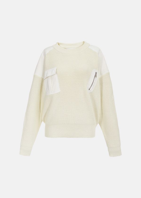 off white cropped sweater