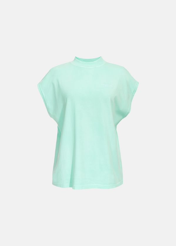 Mint green cap-sleeve organic cotton T 