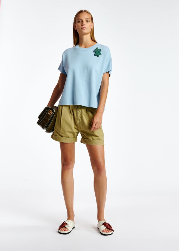 khaki mom shorts