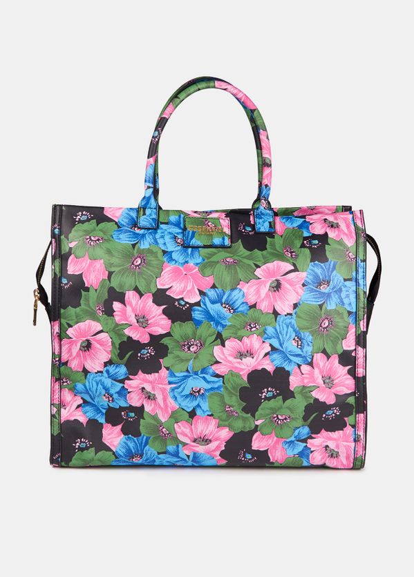 Tragetasche Grün RosaHellblau Und In Blumenmuster Große CsxhtrdQ