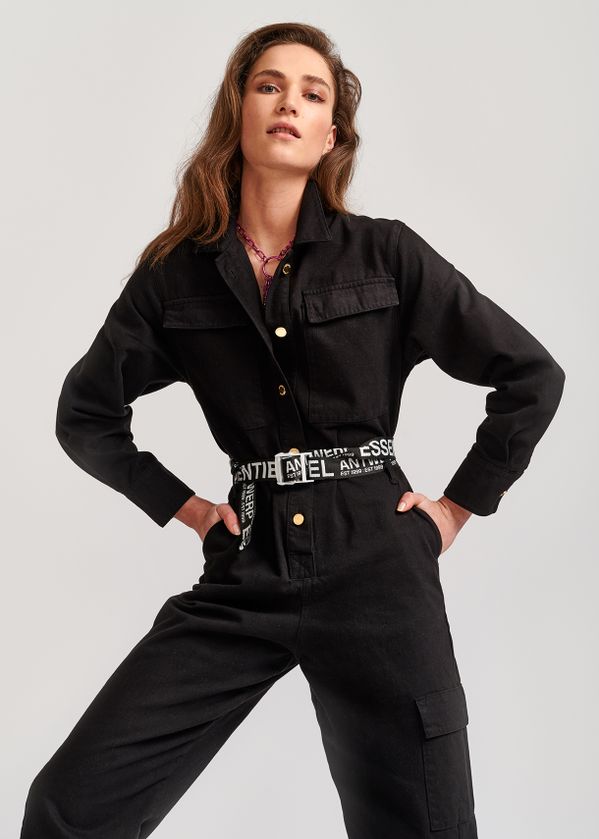 jumpsuit denim black