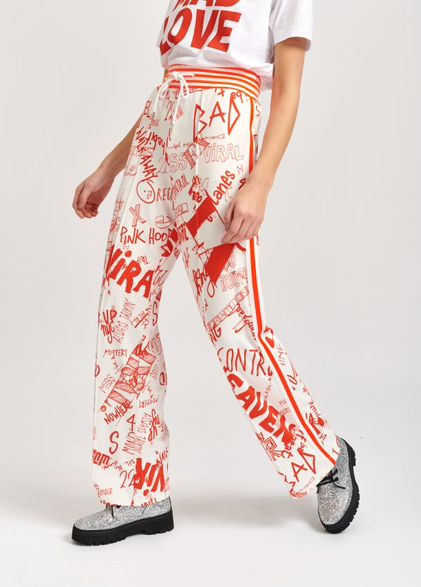 printed track pants
