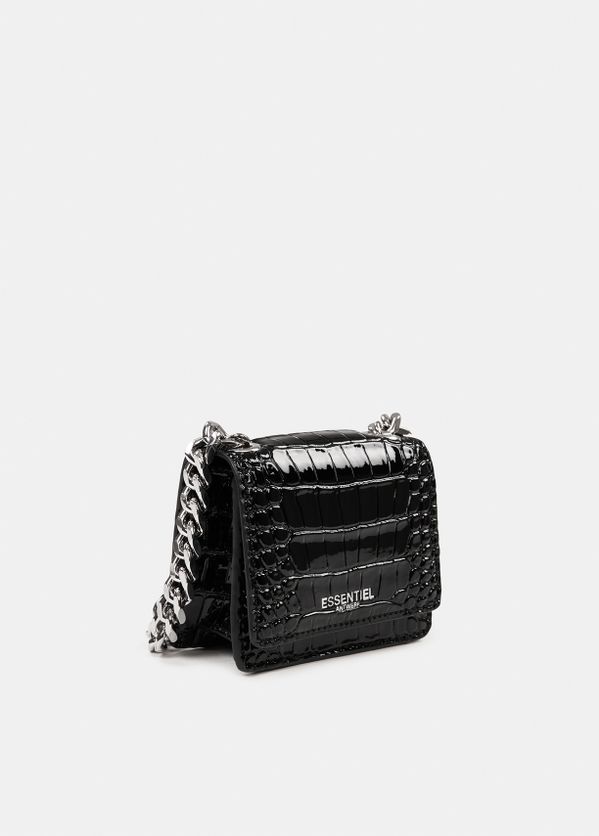 black croc effect bag