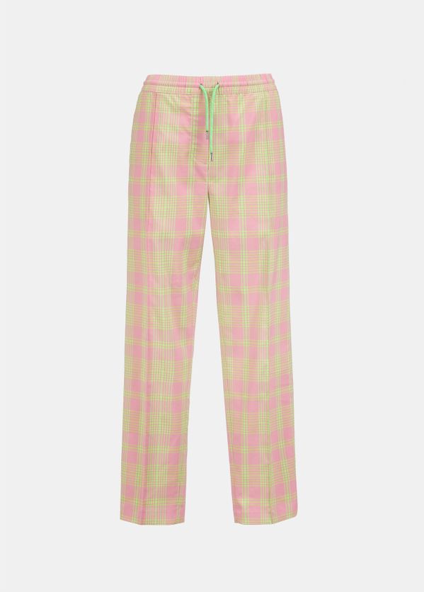 pink and green plaid pants