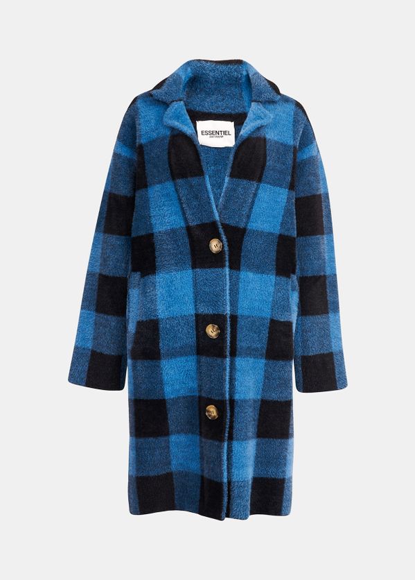 black and blue cardigan