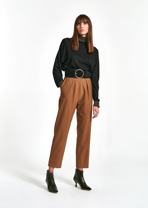 high waisted tapered pants