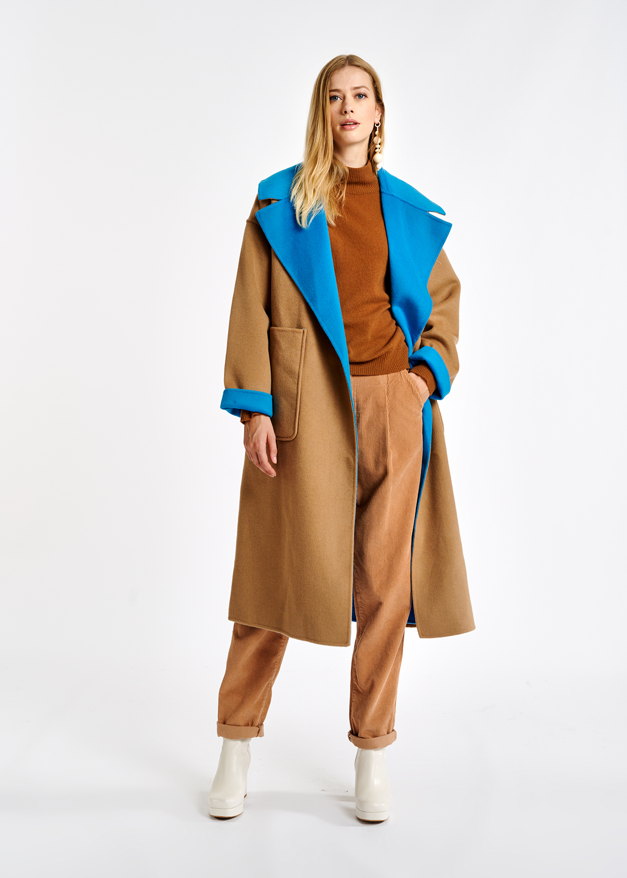 saks camel coat