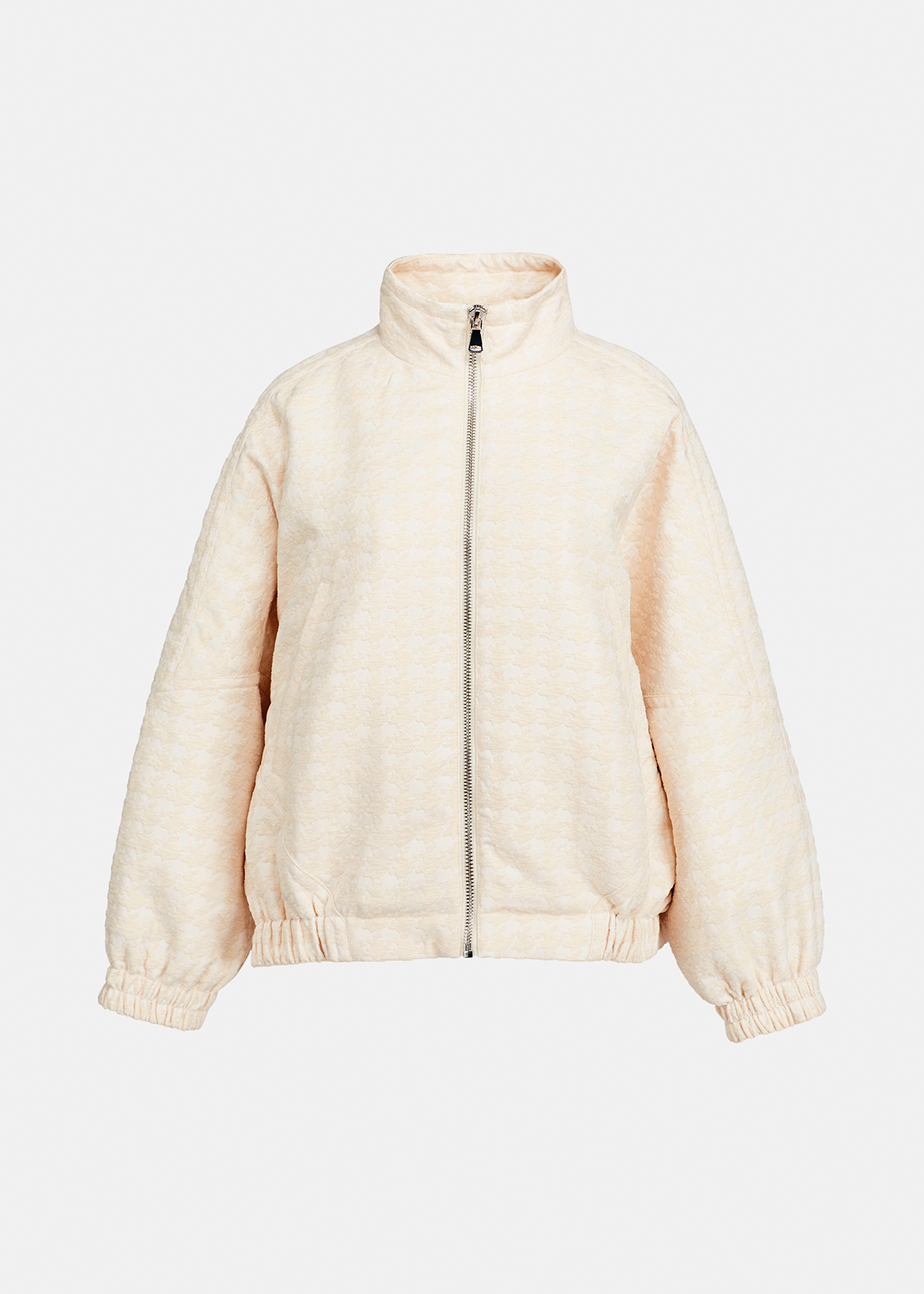 white fur bomber jacket