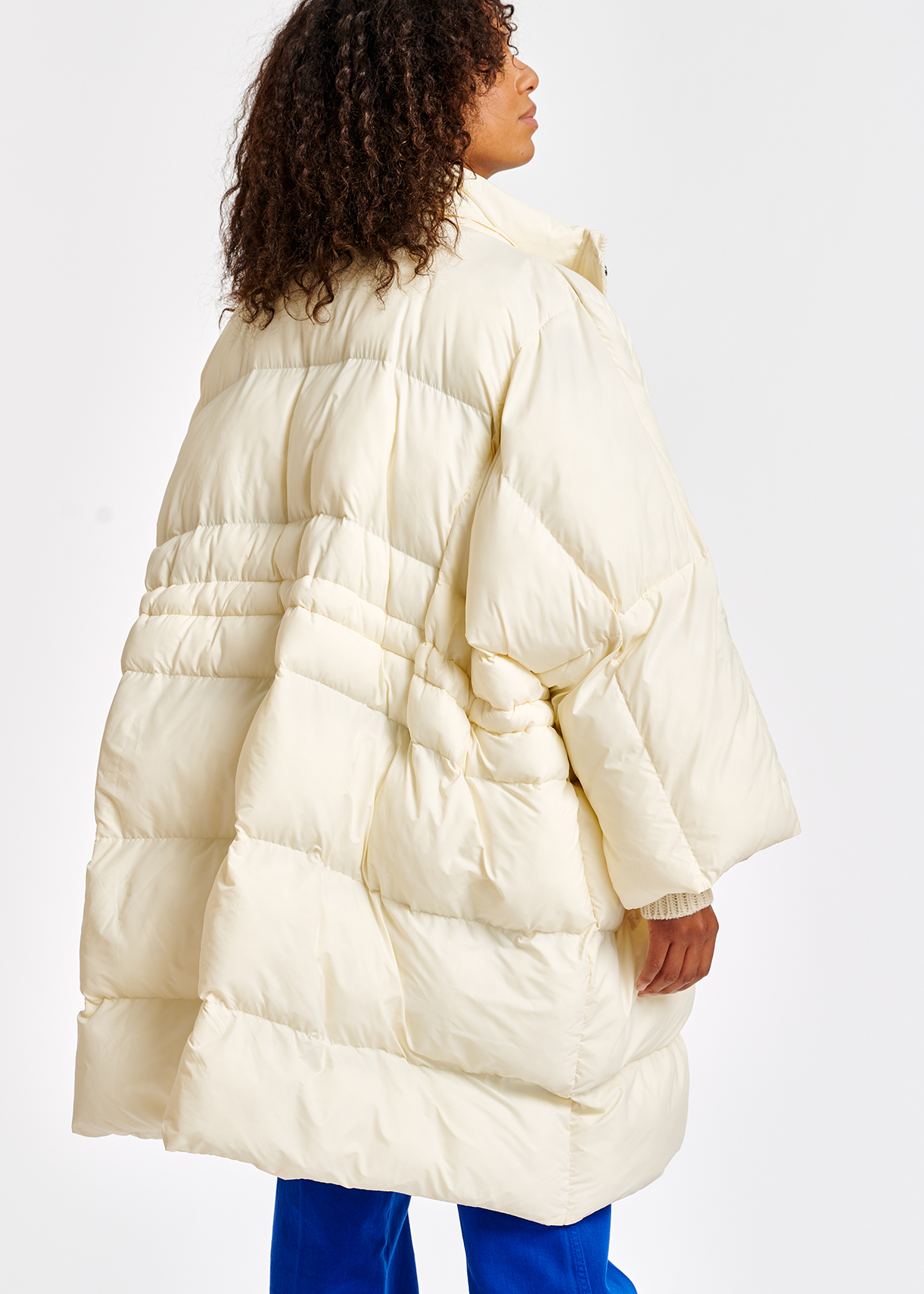 down poncho coat