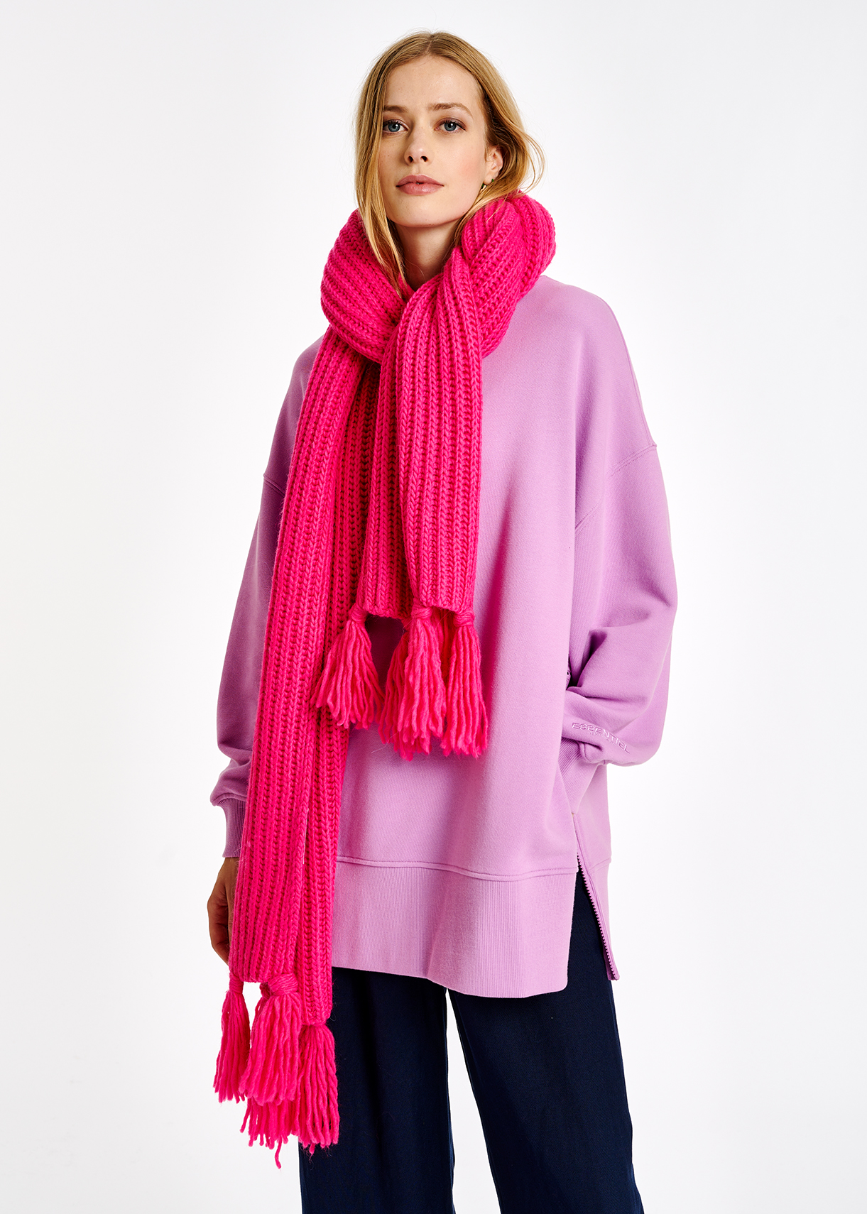 Neon pink scarf Clearance