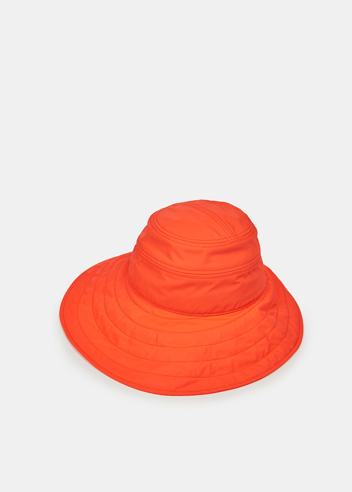 Bright orange quilted shell sunhat 