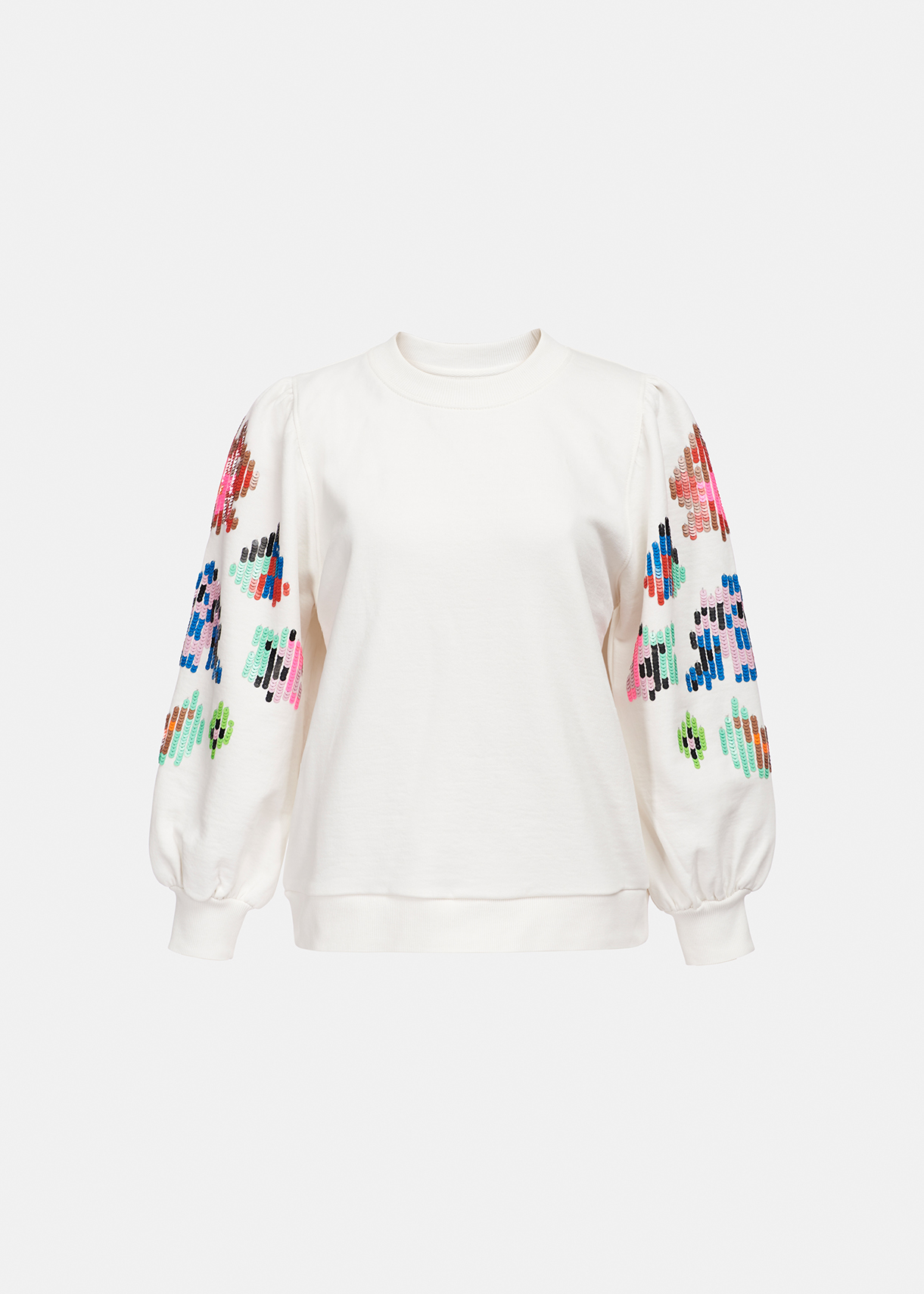 off white flower jumper