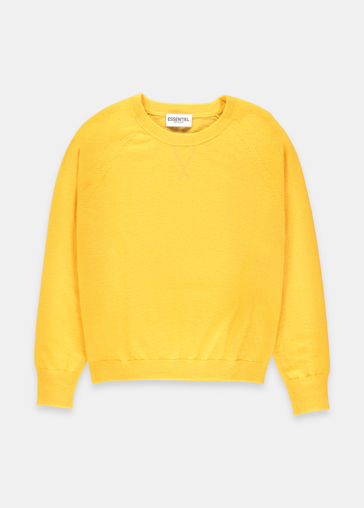 yellow plain sweatshirt