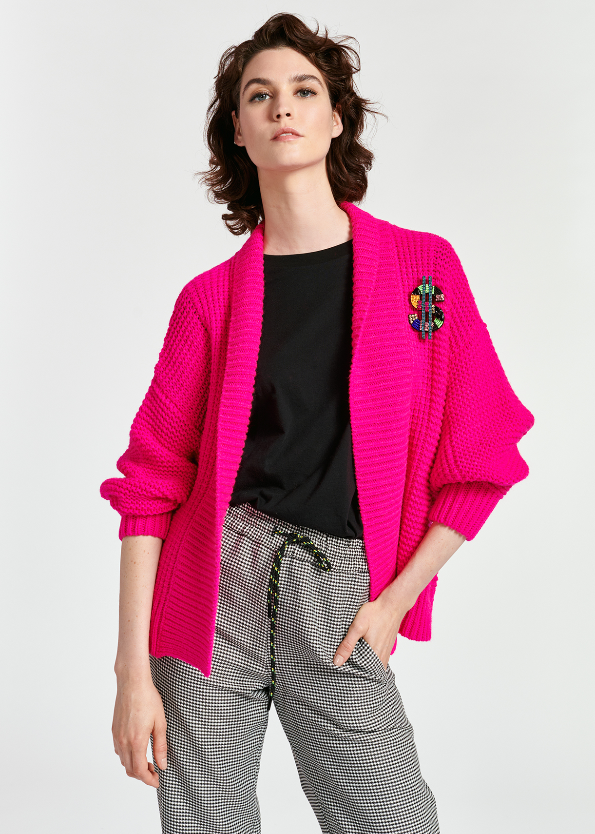 cardigan fuchsia