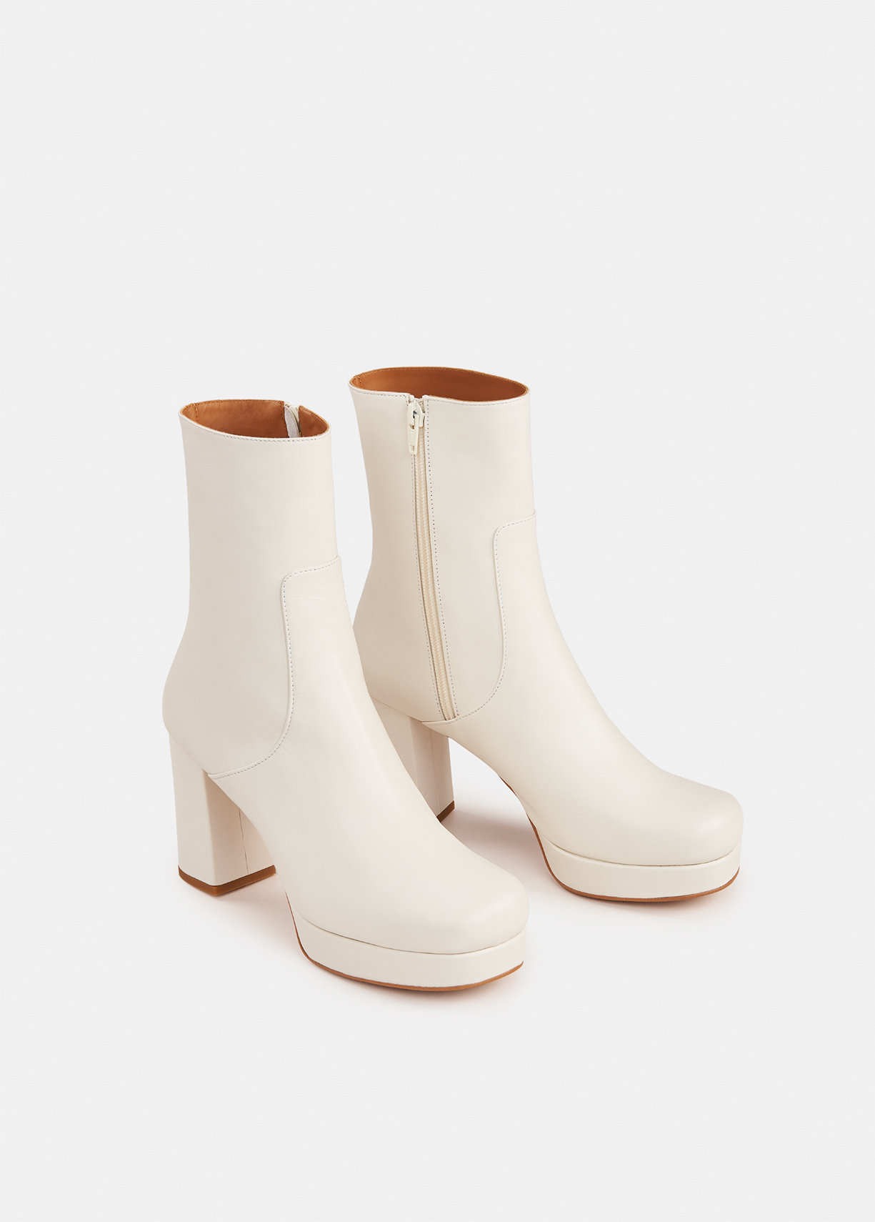 white beatle boots